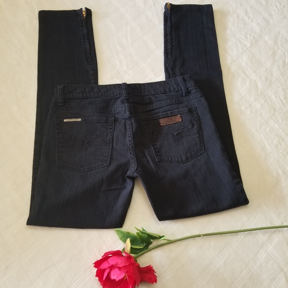 JORDACHE BLACK SKINNY JEANS SIZE 28 - Picture 3 of 8